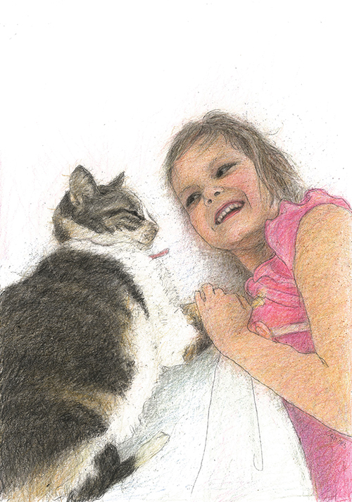 Estella and her cat