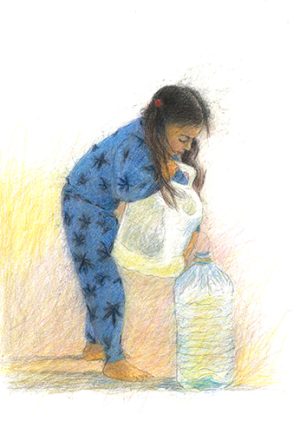Girl Carrying water